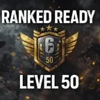 Rainbow Six Siege X Ranked Ready Level 50 77k+ Renown Global Phone not linked Full Access