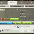  Name : WARRIORS || Level 13 ||  cwl rank crystal 3 ||  capital 8 || 1119 upgrade ||  Good English name clan || instant 