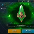 RSL1358 // 3x Mythical / / Aphidus / / Krixia / / Gharol / / 1.43M power / / Xenomorph / / Leminisi / / teodor / / Ezio / / 1045 shards