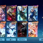 [IOS/ANDROID] CEL LVL 84 | 132 HEROES | 453 SKINS | MEGA 5 | LUNOX LEGEND - 6 COLLECTOR LESLEY LING SILVANA - 3 ASPIRANT