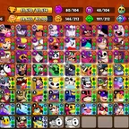 98k | 48 Maxed | 80 Hyper | 332 Skins | Legendary I | 104 Brawlers | 2020 Account
