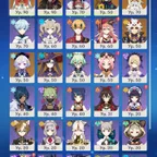 GI1701 // Wolf's Doom, Dragon Bone Sword, Dreams of a Thousand Nights x2 , Sakura's Favor ur50
