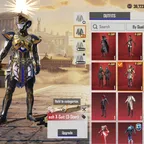 5x X-Suit | 3x M416 | M416 Silver Guru Lv8 | Golden Pharaoh X-Suit 3 | Yellow & WhiteMummy Set | 74 Mf | 50 Gunlabs 