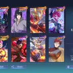SL016|Lvl 39|133 SKIN|SEAL EPIC RECALL|59 HIGH WR|HAYABUSA SHURA|2 NARUTO(SASUKE,GAARA)|MELISSA COLLECTOR|MOSKOV ALLSTA