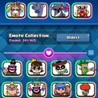 💎 ALL 122 CARDS MAXED 341 OG EMOTES SUPERCELL ID CHANGE RASCAL CAKE GOBLIN KISS S1 FISH LNY HOG RAINBOW PRINCE ALL EVO