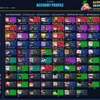309 SKINS | 51.749 TROPHIES | 106 BRAWLERS | 12 HYPERCHARGED | 14 MAXED BRAWLERS | 31 PRESTIGE | 33 BUFFIES