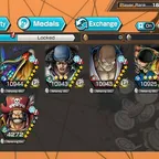 C4662 [ ANDROID ONLY ] 8 EX META - Bonney + Marcus Mars + Kuzan + Nusjuro + Zoro Sanji + Sabo + Kaido + Roger , 3009 Gem
