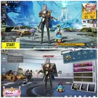 AKM Seven Seas Lv6 x M416 Crimson Skyblade Lv4 combo | 2x 2 star X-Suits | 165 Mythics | Collection Lv68 |