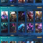 iOS Android - Level+300 - EU - 117 Skin - 15 Legendary - 136 Champions - Code1568