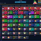 138 SKINS | 21.447 TROPHIES | 75 BRAWLERS | 13 HYPERCHARGED | 18 MAXED BRAWLERS | 7 PRESTIGE | 13 BUFFIES