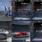 GALADARIA 4 Star || 2x SUPER CAR [] Aug Nyxen Rose | M416 Roaring | ScarL Folly | 26x GUN LABS [] LEVEL 73 [] GLT OUTFIT