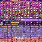 Premium Accoun--90000 Trophy--81 Hypercharge--82 BRAWLER MAX--104-104 Brawler--527 Rare Skin--Win Streak 72