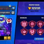 RARE |CHANGEABLE PLAYER ID| 125K TROPHY-450X SKINS | 106/107X BRAWLER | 90X MAX | 81X HYPER | NC AVAILABLE | 180-GEMS