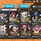 C4696 [IOS+ANDROID] 13 EX - Garp + Shanks + Whitebeard + Luffy G5 + Kuzan + Lucci + Roger + Big Mom, 132 Support