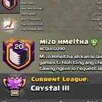 MIZO HMELTHA [] LEVEL: 20 [] CAPITAL HALL: 9 [] WAR WON: 241-301 [] CWL: Crystal III CHEAP INSTANT AVAILABLE