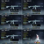 M416 MAX GLACIER with GC ATTACHMENTS [] LEVEL 72 [] 12x GUNLABS [] COLLECTION LEVEL 53 [] MYTHIC FASION 50