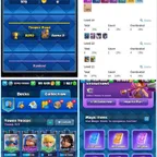 STACKED | XP-44 | Free Th13 | 1.9k+ Gems | 99k+ GOLD | |  HTrophies: 8090 | 118/121 Cards | 29 RARE  EMOTES | ARENA 21 |