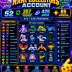 🎯HIGH DEMAND 11 HUNDO IV💯) RARE SHADOW MEWTWO LUGIA) OG 2021 ACCT- LVL 52 ) 85 SPECIAL ) 357 TRADABL- 156 LEGEND INSTA