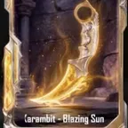 KARAMBIT BLAZING SUN CARD