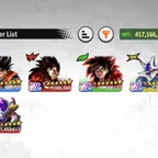 B727-Meta-Team Frieza+GT+UL(Cooler+SS4 Goku+SS4 Vegeta)+LR(Bird Goku+Frieza)+45 Legends+Good Equi+417M Power+Goku&Frieza