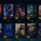 LOL226 // full access. (Ashen Slayer Sylas, Battle Academia Ezreal, Dunkmaster Darius)