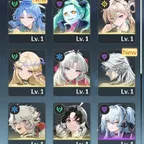 WW1664 // LVL 10 / / Qingxiao + Rebecca + Lynae + Spectrum Blaster + Cartethyia + Carlotta + 100 event |
