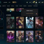 EUW - Silver 2 - 11 Skin - Level 51 - OE 449 - BE 28k - RP 0 - Champion 73 - 38 Shard - 13 Skins in loot 3 Are legendar