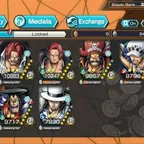 IOS Android - Level35 - EX9 - Rager - Shenks - Luffy Gir - White Bord -Saifer - Eden - Code1596