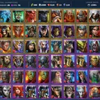 1300+ Days | Rotos | Longbeard | Queen Eva | Ninja | 27Legend | 77Epic | 95k EN | 8.4k Gems | Yoshi | Lord Shazar