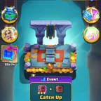 6k trophies, level 1044, Hog 2.5 deck, 1.4 million gold, 20 emotes.