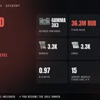 Unheard Edition | EU | LVL 17 | Gamma 3x3 | PvE LVL 4 | 1 Legendary Achievement | 177h | Stash 36.3M RUB | 3.3K RUB +