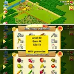 LVL 80 Hay Day Account | 4000 Barn | 1000 Silo | 5M Coins | 600 Diamonds