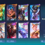211 Skins |Renowned Collector V| | Karina KOF | Granger Prime | Julian Meowkin | Fanny P.A.C.E | All Emblems Max