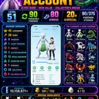 🎯BEST MULTIPLE MEWTWO | RAYQUAZA 💯 | YVELTAL | LVL 51 PG ACCT | 90 TRADEABLE | 80 MOVE | 20 SPECIAL | 45 LEGENDARY