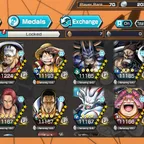 OPD59- 17 Ex meta| Luffy Light- Kizaru- Garp-Roger Dark- Kaido Blue- Kid andLaw Support 168.7 - Medals Color- HB 85