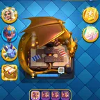 7.3k Cups, lvl 33, Goblinstein deck, 1 hero, 1 evolution, 462k coins, 18 emoji, description