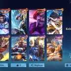 EC354|LV 44|HERO 124|SKIN 263|EXALTED V|2 LEGEND (SABER,ALUCARD)|2 KOF (CHOU,KARINA)|RUBY ASPIRANTS|ROGER TRANSFORMERS|