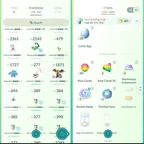 🛑[MG]Pokemon GO Level 70 | 227 Shiny | Shiny Mewtwo | Shiny Legendaries | 275 Pokemon | 1186 Items|Rare BG Collection
