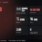 Unheard Edition | EU | LVL 3 | Gamma 3x3 | PvE LVL 32 | 853h | Stash 10.5M RUB | 628K RUB + 500 EUR + 1K USD