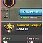 NAME - Titans | LEVEL 20 | GOLD 3 | CC 10  | 94:134 WAR LOG | INTERNATIONAL CLAN | CHEAP DEAL | INSTANT DELIVERY 