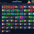 122 SKINS | 27.730 TROPHIES | 72 BRAWLERS | 6 HYPERCHARGED | 11 MAXED BRAWLERS | 18 PRESTIGE | 20 BUFFIES
