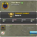 CU-CLAN LEVEL 10 GOLD LEAGUE 2NAME: The BestRARE ENGLISH NAME  CLAN CAPITAL 7|| WIN-52  | LOSS-41 LOW PRICE