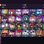[Android/iOS] 51 BRAWLERS | 77 SKINS | 3 MAXED | 1 LEGENDARY | 13 HYPERCHARGE | 6899 TROPHIES | SPIKE | MAX | MORTIS