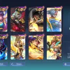 3 GLOBAL TITLE AND IMMORTAL MEGA - 1 ACCOUNTS ||253 HIGHEST RANK ||LEGEND- 2 || GRAND-26 || EXQUISITE-25 || 562 SKINS ||