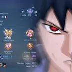 MLBB | Levv | LV 56 | SASUKE SUYOU + SANRIO FLORYN + JOHNSON LUCKYBOX + SELENA ZODIAC | 100 HEROES | 188 SKINS | MAX EMB