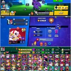 CHEAPEST 51469 TROPHY || 46 MAX(69 HYPERCHARGED)| 102/103 BRAWLERS | 352 OP SKINS | 25 PRESTIGE | INSTANT DELIVERY
