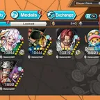 C4747 [ Android Only ] 6 EX META - Bonney + Zoro Sanji + Light Luffy + Shanks + Yamato + Sao , BFs chopper + Kuma ,1566f