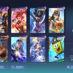 EX 121|LV 25|HERO 67|SKIN 99|EXPERT V|3 MAX EMBLEM|KARINA KOF|LESLEY ANNUAL|FANNY P.ACE|LOLITA RISING|KADITA CREATE|