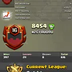 8454 [] LEVEL: 16 [] CAPITAL HALL: 3 [] WAR WON: 397-211 [] CWL: Gold I AVAILABLE