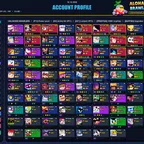 244 SKINS | 100.546 TROPHIES | 106 BRAWLERS | 9 HYPERCHARGED | 16 MAXED BRAWLERS | 81 PRESTIGE | 33 BUFFIES